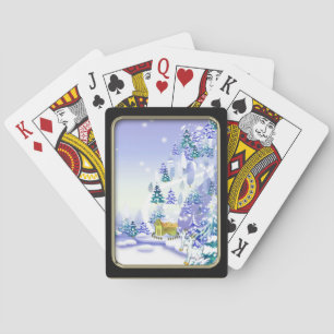 Baraja De Cartas Jugando Winter Goat Bicycle®