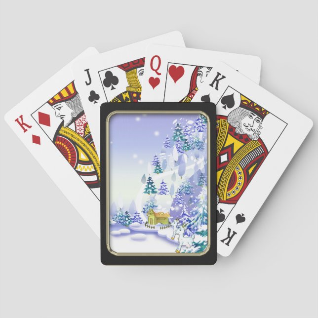 Baraja De Cartas Jugando Winter Goat Bicycle® (Reverso)