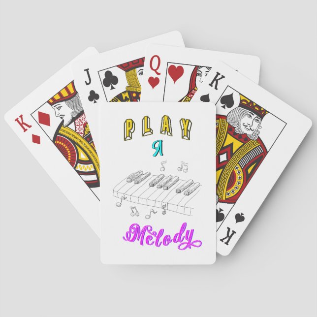 Baraja De Cartas Jugar a una melodía (Reverso)
