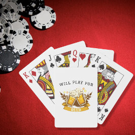 Baraja De Cartas Jugarán por la cerveza | PERSONALIZABLE