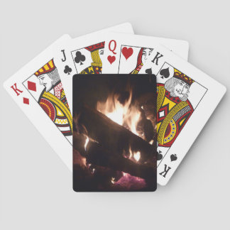 Baraja De Cartas Jugas de bicicleta con fuego en el campamento