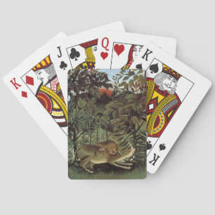 Baraja De Cartas Jugas de León con hambre en Rousseau