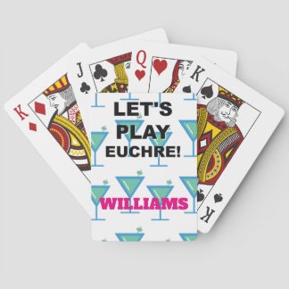 Baraja De Cartas ¡Juguemos a Euchre! Martini Design