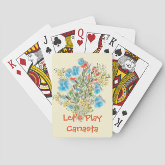 Baraja De Cartas Juguemos las tarjetas de Canasta