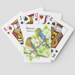 Baraja De Cartas Juguete de recuerdo Missouri Bluebirds Hawthorn Tr