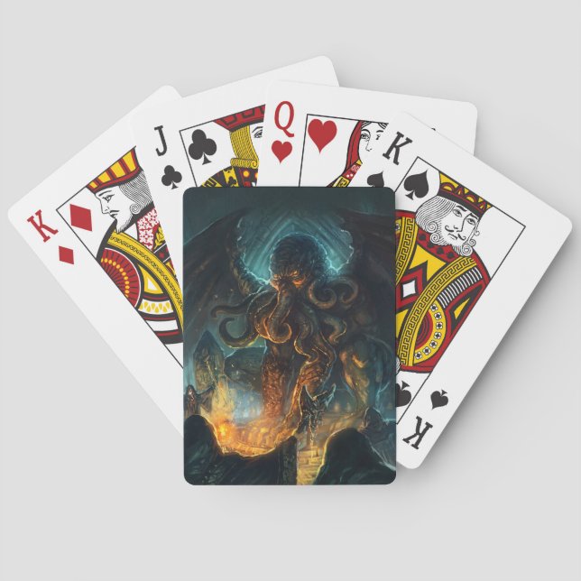 Baraja De Cartas Juguetes Cthulhu de Lovecraft (Reverso)