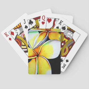Baraja De Cartas Juguetes de arte floral de Frangipani