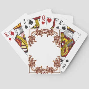 Baraja De Cartas Juguetes de giratoria floral