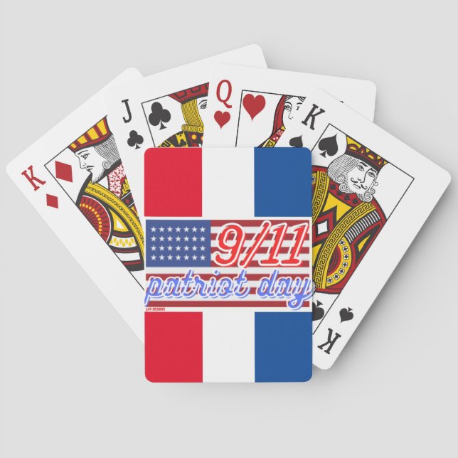 Baraja De Cartas Juguetes de juego "Día del PATRIOTA" (Reverso)