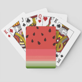 Baraja De Cartas Juicy Delicioso Ripe Watermelon Con Diseño De Semi
