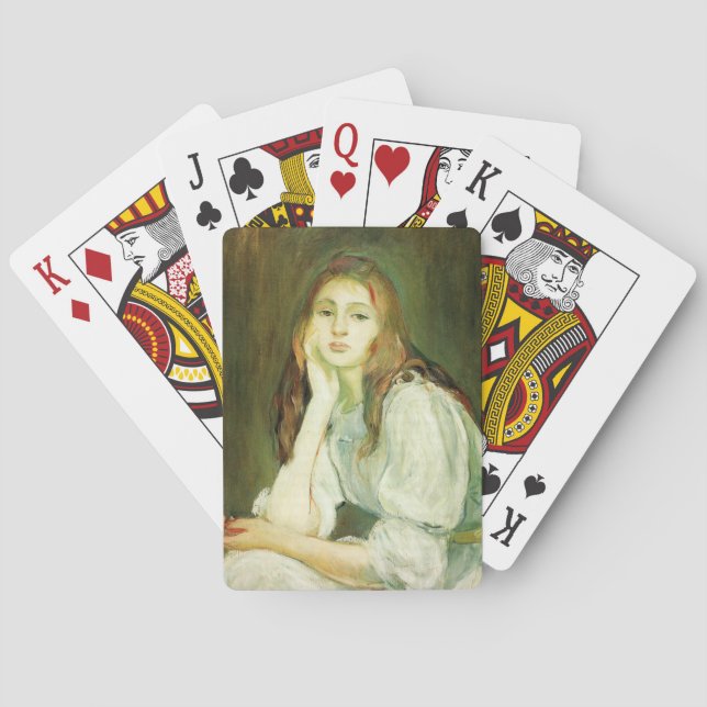 Baraja De Cartas Julie Daydreaming (bella joven mujer) (Reverso)