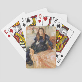 Baraja De Cartas Julie Manet y su Greyhound (por Berthe Morisot)