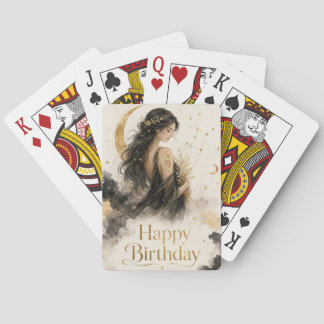 Baraja De Cartas Jungfrau Happy Birthday Aquarell Design