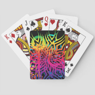 Baraja De Cartas Jungla abstracta