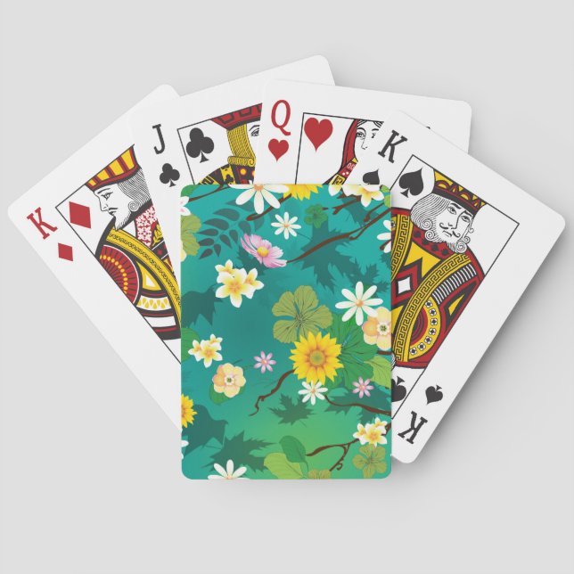 Baraja De Cartas Jungla imaginaria 1 (Reverso)