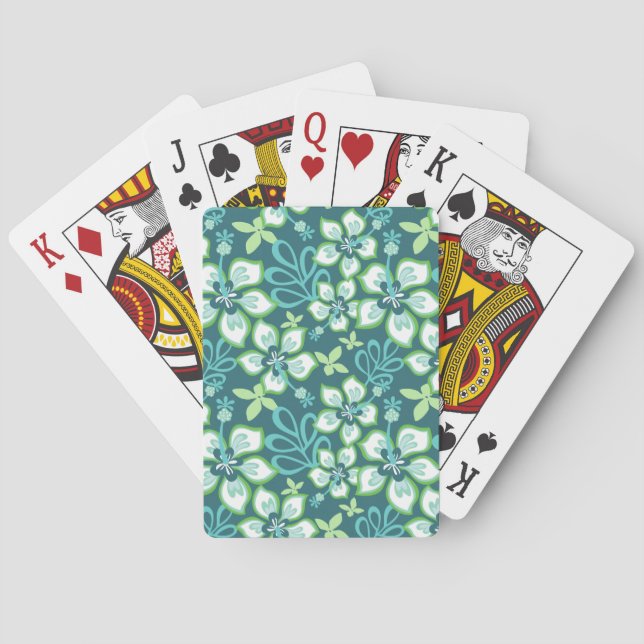 BARAJA DE CARTAS JUNGLE SURF (COMBO VERDE AZULADO) (Reverso)