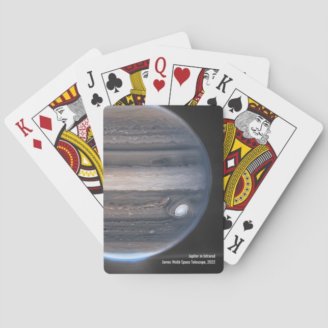 Baraja De Cartas Júpiter en infrarrojos, telescopio espacial James  (Reverso)