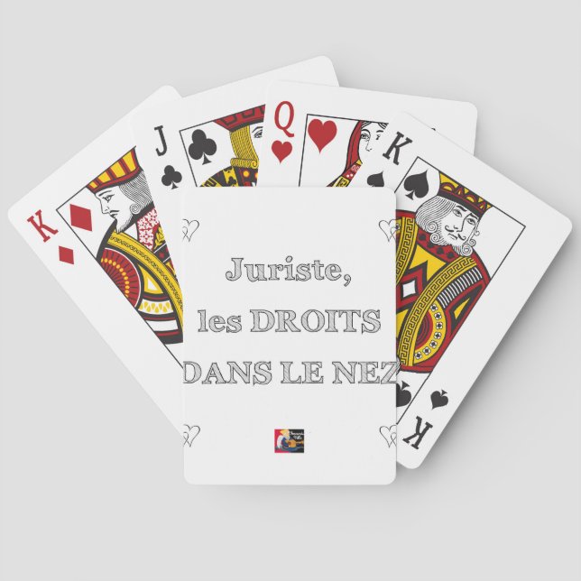 Baraja De Cartas Jurista, los DERECHOS EN la NARIZ - Juegos de (Reverso)