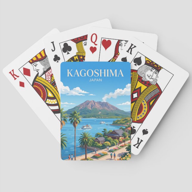 Baraja De Cartas Kagoshima Japón (Reverso)