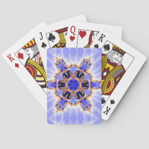 Baraja De Cartas Kaleidoscopio azul