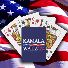 Baraja De Cartas Kamala Harris Walz 2024 Obviamente Azul