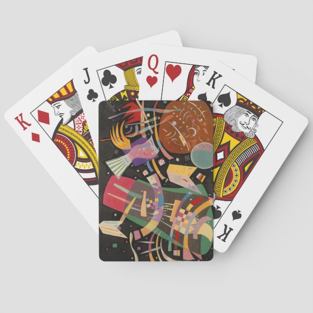 Baraja De Cartas Kandinsky Composition 10 Resumen de pintura (Reverso)