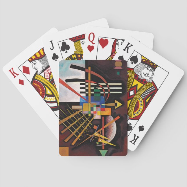 Baraja De Cartas Kandinsky Resumen Pintura de arte clásico (Reverso)