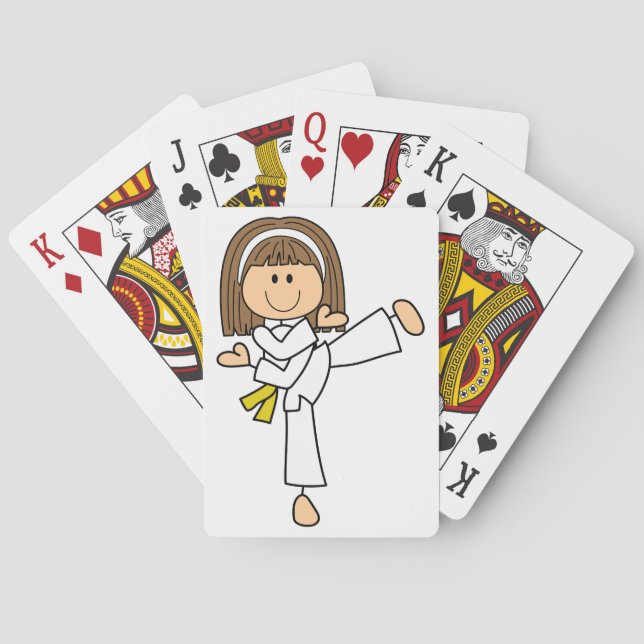 Baraja De Cartas Karate Chica (Reverso)