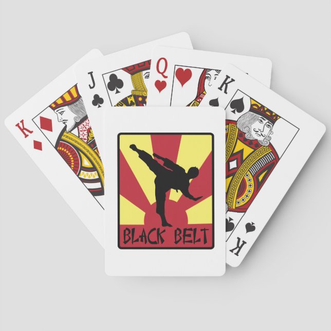 Baraja De Cartas Karate del cinturón negro (Reverso)