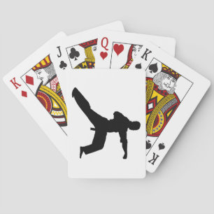 Baraja De Cartas Karate Silhouette Punch