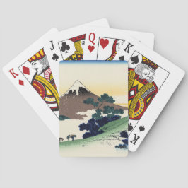 Baraja De Cartas Katsushika Hokusai.  El paso de Inume en la provin