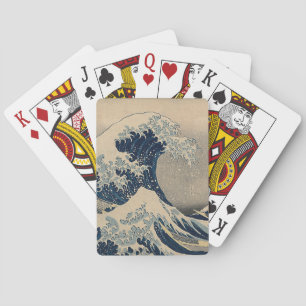 Baraja De Cartas Katsushika Hokusai. La gran ola de Kanagawa