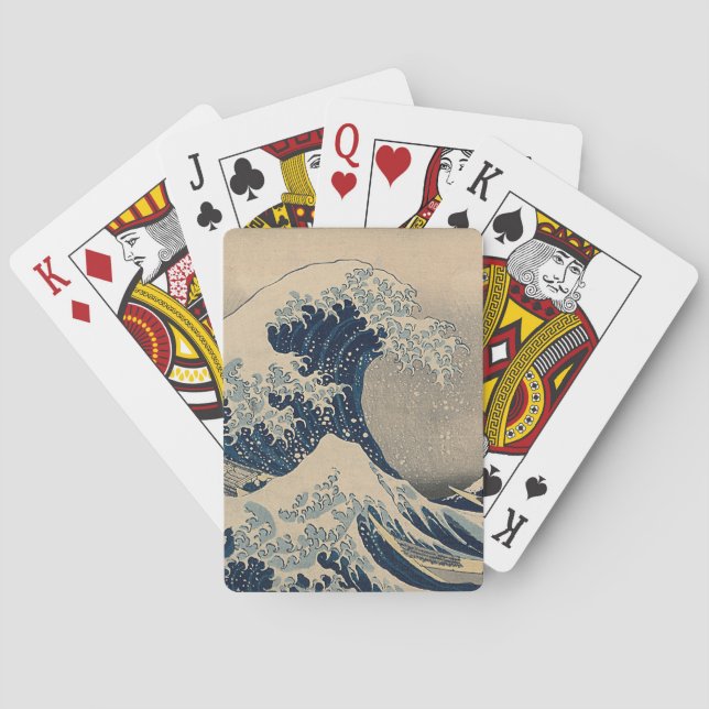 Baraja De Cartas Katsushika Hokusai. La gran ola de Kanagawa   (Reverso)