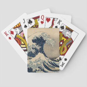 Baraja De Cartas Katsushika Hokusai. La gran ola de Kanagawa