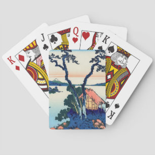 Baraja De Cartas Katsushika Hokusai - Lago Suwa en la provincia de