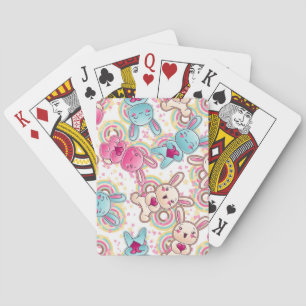 Baraja De Cartas Kawaii Child Pattern with Cute Doodles