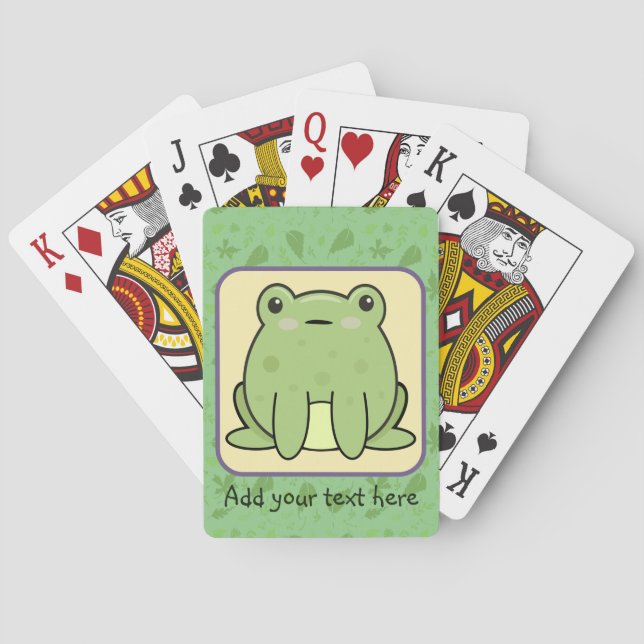 Baraja De Cartas Kawaii Frog (Reverso)
