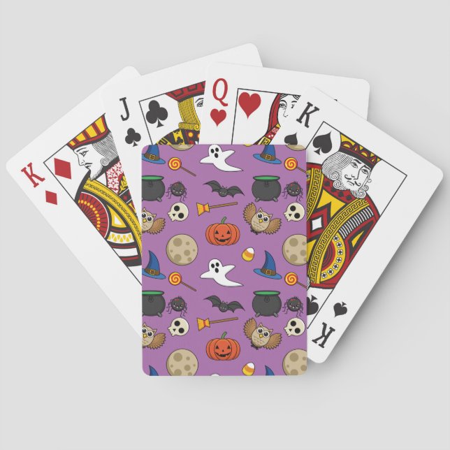 Baraja De Cartas Kawaii Halloween Pack (Reverso)