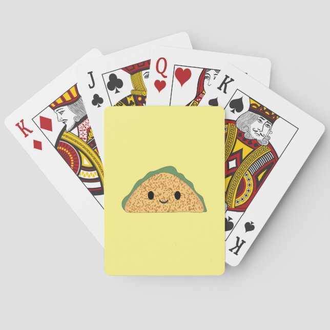 Baraja De Cartas Kawaii Taco (Reverso)