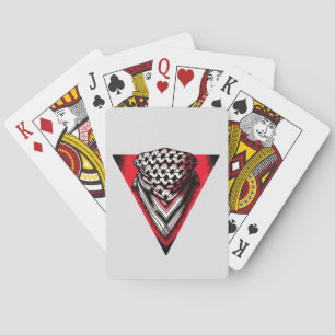 Baraja De Cartas Keffiyeh del Triángulo Rojo invertido