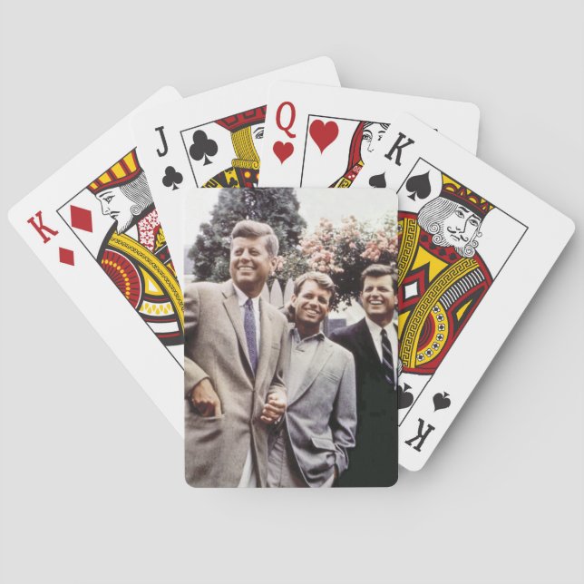 Baraja De Cartas Kennedy Brothers, Presidente John, Robert y Ted (Reverso)
