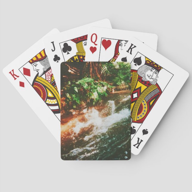 Baraja De Cartas Kerosene Creek, Rotorua, Nueva Zelanda (Reverso)