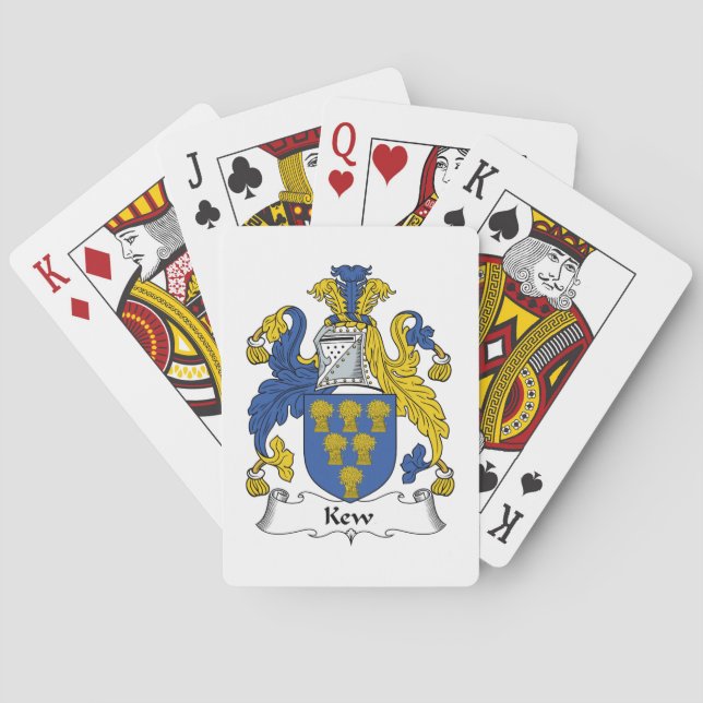 Baraja De Cartas Kew Family Crest (Reverso)