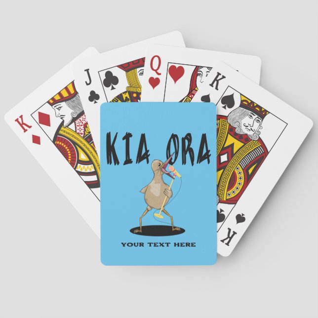 Baraja De Cartas Kia ora Kiwi Te Reo Greeting (Reverso)