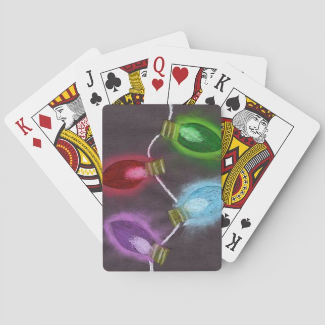 Baraja De Cartas KidsArt para CHOC - Luces de Navidades brillantes (Reverso)