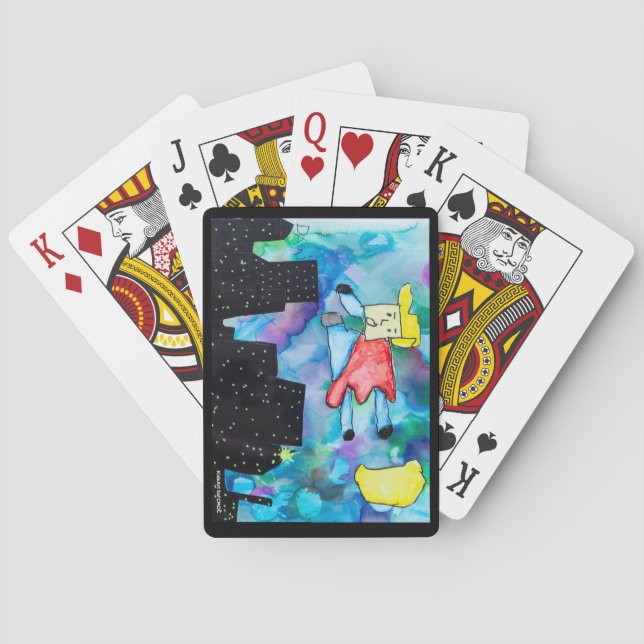 Baraja De Cartas KidsArt para CHOC - Super Hero (Reverso)