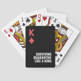 Baraja De Cartas King Minimal Bold Sobreviviendo Juegos de Cuarente