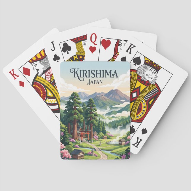 Baraja De Cartas Kirishima, Japón (Reverso)