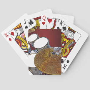 Baraja De Cartas Kit de tambor de tambor de tambor de percusión de