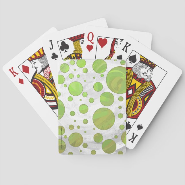 Baraja De Cartas Kiwi Bash Green Polka Dot (Reverso)